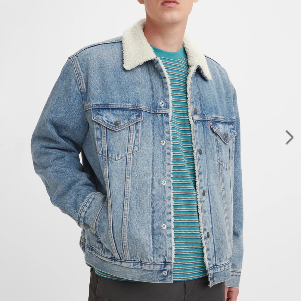 Levi's Mens Medium 90 Sherpa Trucker Jacket
